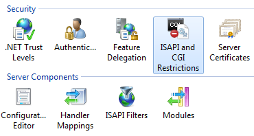 ISAPI and CGI Restrictions